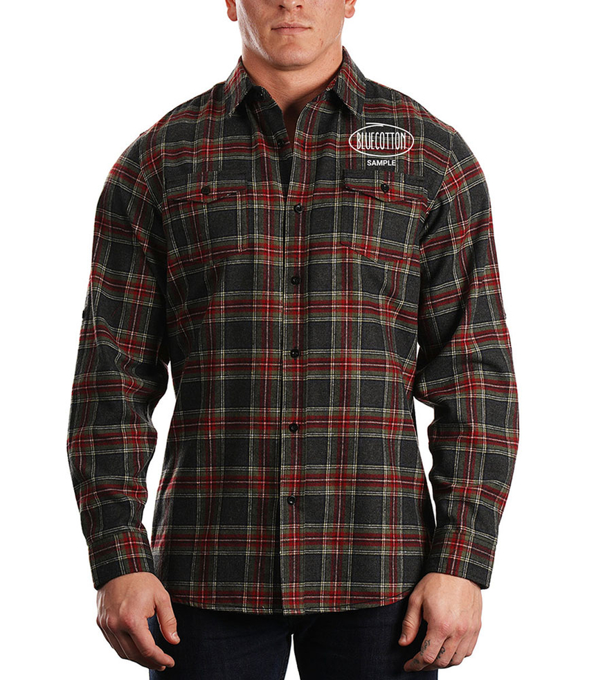 Image of 8210 Burnside Yarn-Dyed Long Sleeve Flannel Shirt