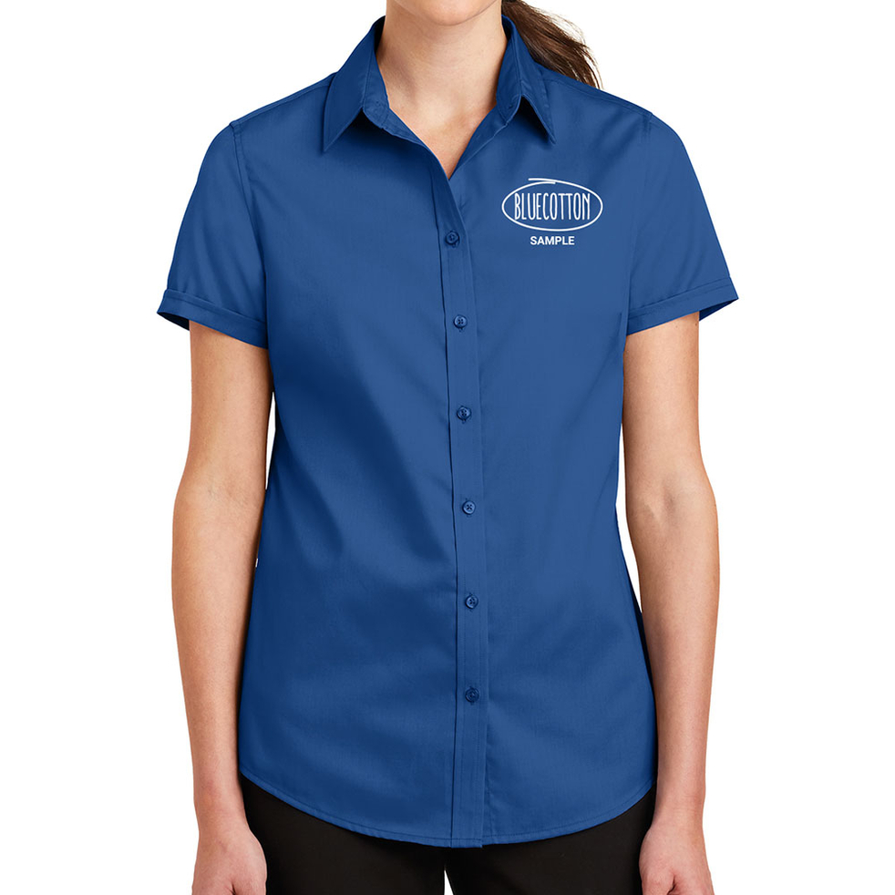 Image of L664 Port Authority Ladies Short Sleeve SuperPro Twill Shirt