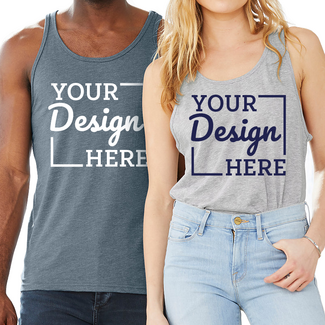 Custom T-shirts:  3480 Bella + Canvas Unisex Jersey Tank