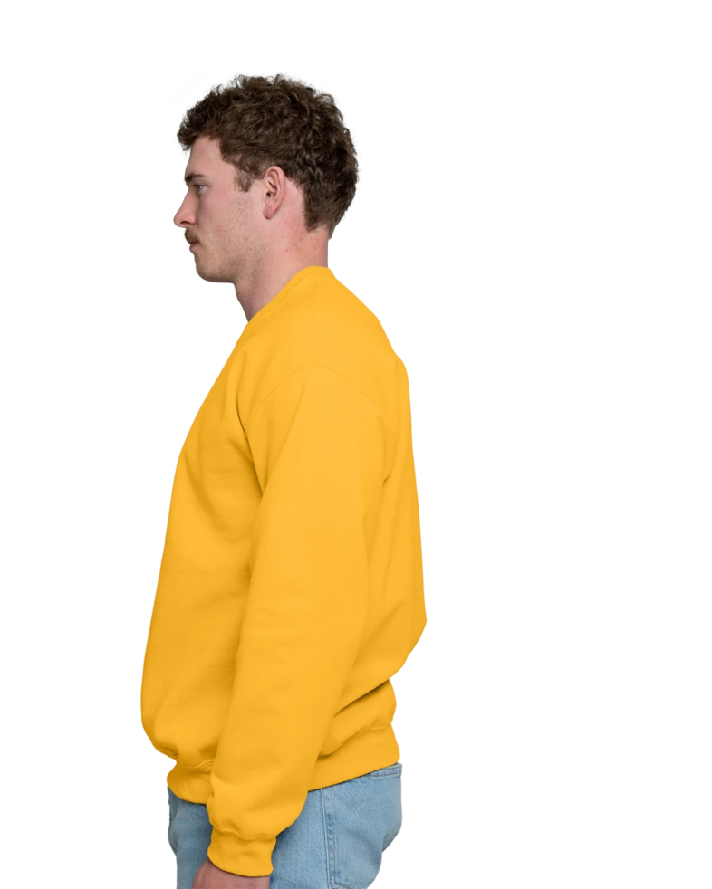 Image of a model wearing a 18000 Gildan Crewneck Sweatshirt