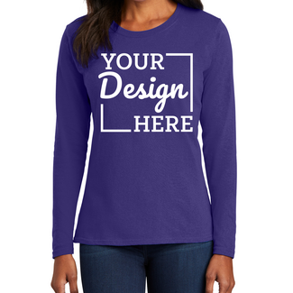 Custom Women's Long-Sleeve T-Shirts - BlueCotton