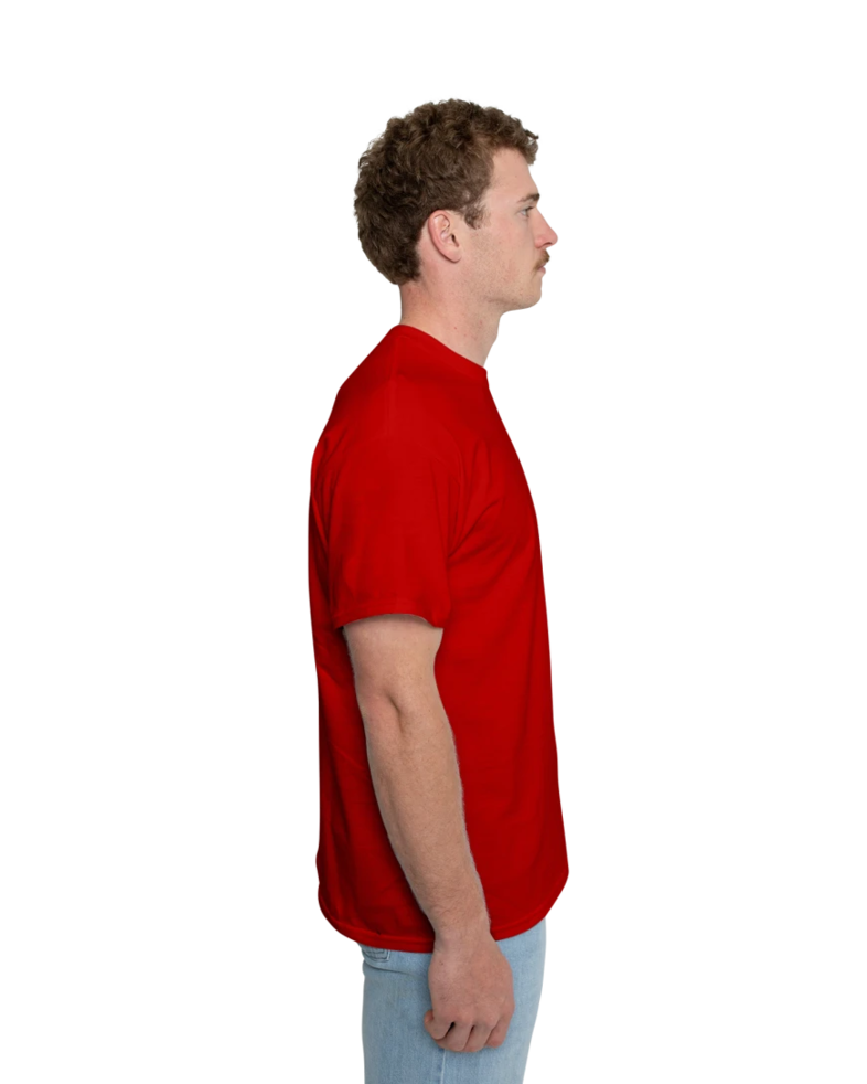 Image of a model wearing a 2300 Gildan Ultra Cotton Pocket Tee