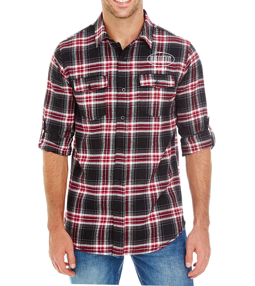 Image of 8210 Burnside Yarn-Dyed Long Sleeve Flannel Shirt