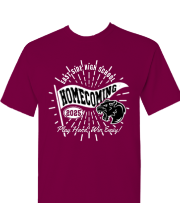 Homecoming Vintage Pennant with Burst design idea