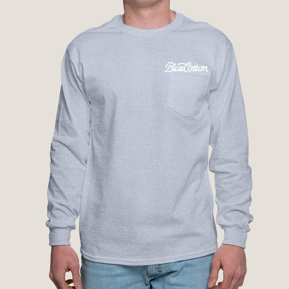 Image of 2410 Gildan Ultra Cotton Long Sleeve Pocket Tee