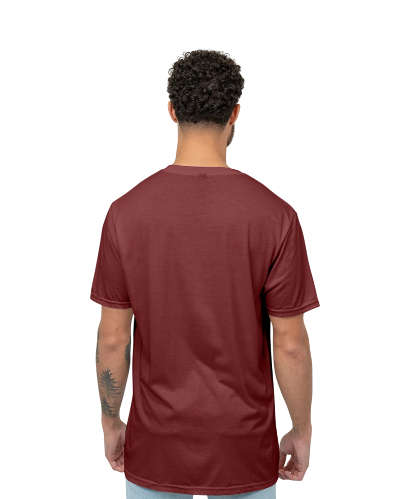 Image of a model wearing a DM130 District Unisex Perfect Tri-Blend Crew Tee