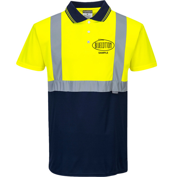 S479 Portwest Hi-Vis Two-Tone Polo Shirt