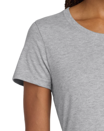 Closeup of a SL04 Hanes Junior Fit Nano-T