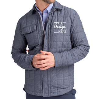 Cutter & Buck:  MCO00032 Cutter & Buck Rainier PrimaLoft® Mens Eco Insulated Quilted Shirt Jacket