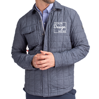 Custom Featured Brands:  MCO00032 Cutter & Buck Rainier PrimaLoft® Mens Eco Insulated Quilted Shirt Jacket