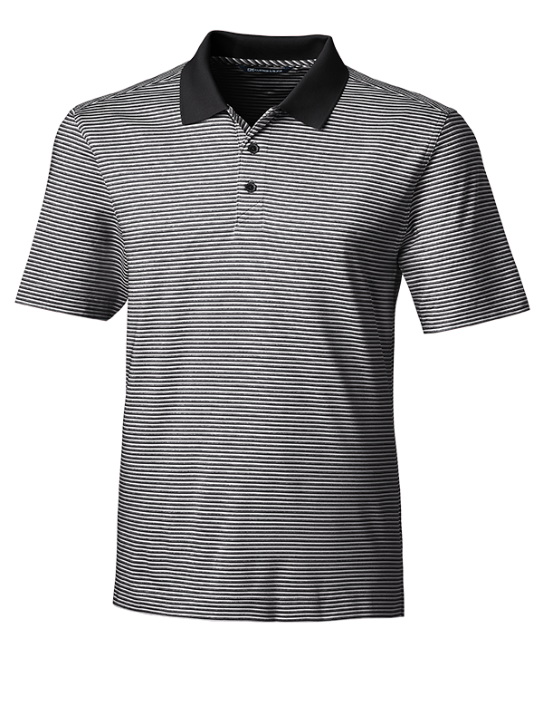 MCK00113 Cutter & Buck Forge Tonal Stripe Stretch Mens Polo