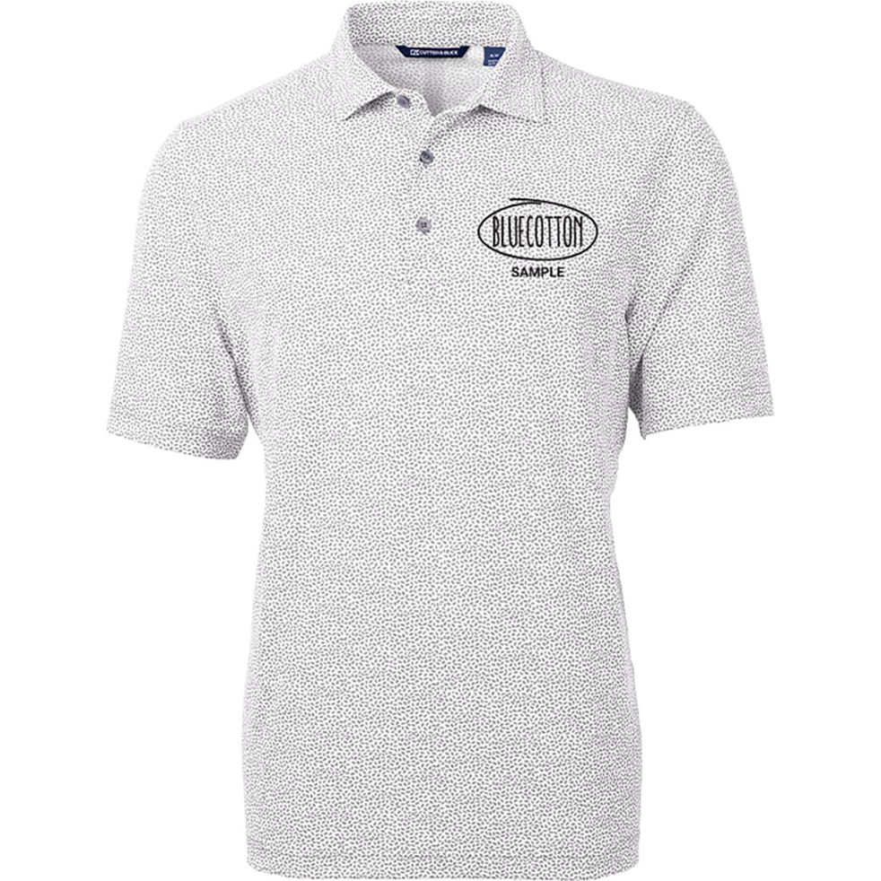 Image of MCK01161 Cutter & Buck Virtue Eco Pique Botanical Print Recycled Mens Polo