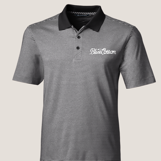 Sample image of MCK00113 Cutter & Buck Forge Tonal Stripe Stretch Mens Polo
