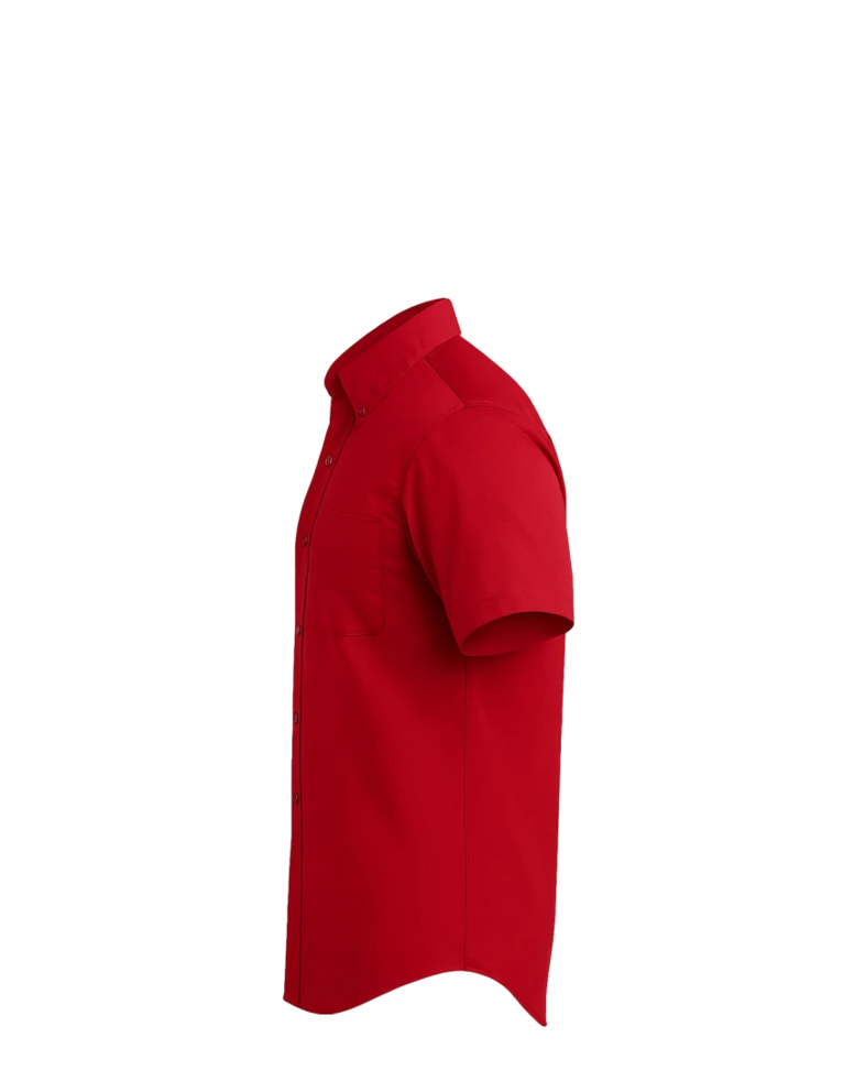 Image of a model wearing a S508 Port Authority Short Sleeve Easy Care Shirt