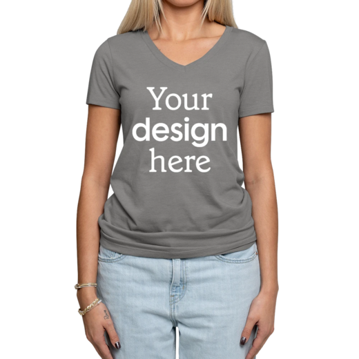 Sample image of AL2018 Allmade® Women’s Tri-Blend V-Neck Tee
