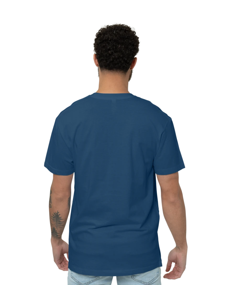 Image of a model wearing a 2001 American Apparel Fine Jersey Tee
