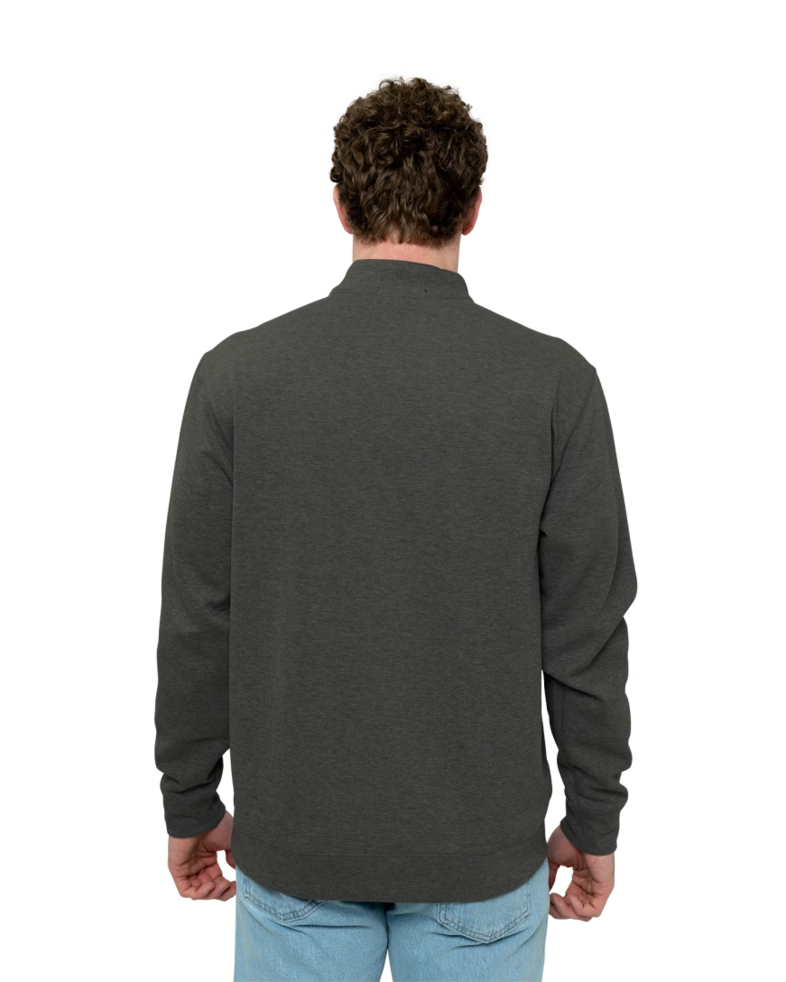 Image of a model wearing a K807 Port Authority Interlock 1/4-Zip
