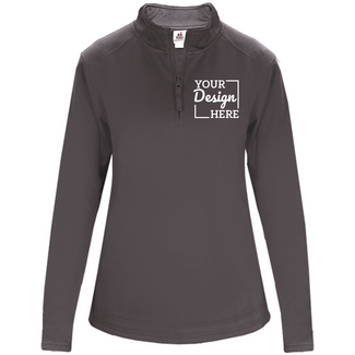 Categories:  1486 Badger 1/4 Zip Poly Fleece Ladies Pullover