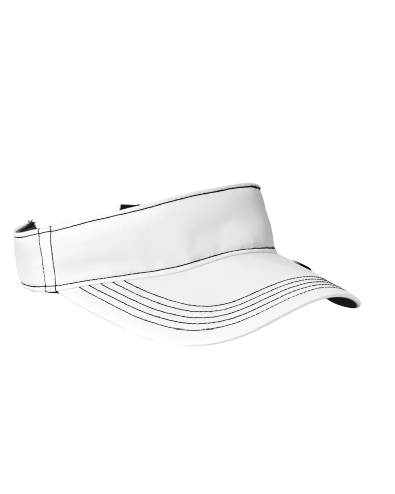 Image of a model wearing a 429466 Nike Gold Dri-FIT Swoosh Visor