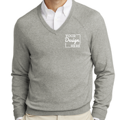 BB18400 Brooks Brothers® Cotton Stretch V-Neck Sweater