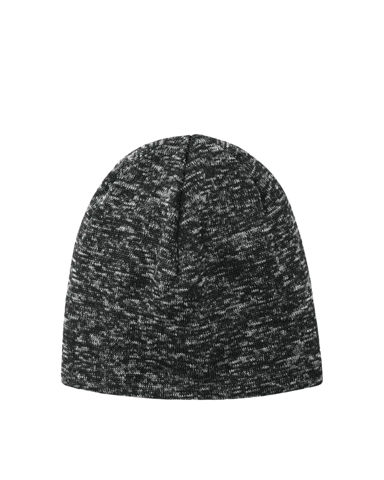 Image of a model wearing a C917 Port Authority Heathered Knit Beanie