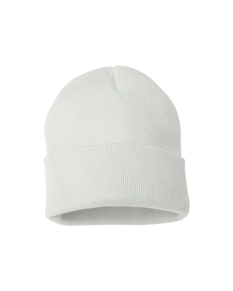 Image of a model wearing a SP12 Sportsman Solid Knit Beanie