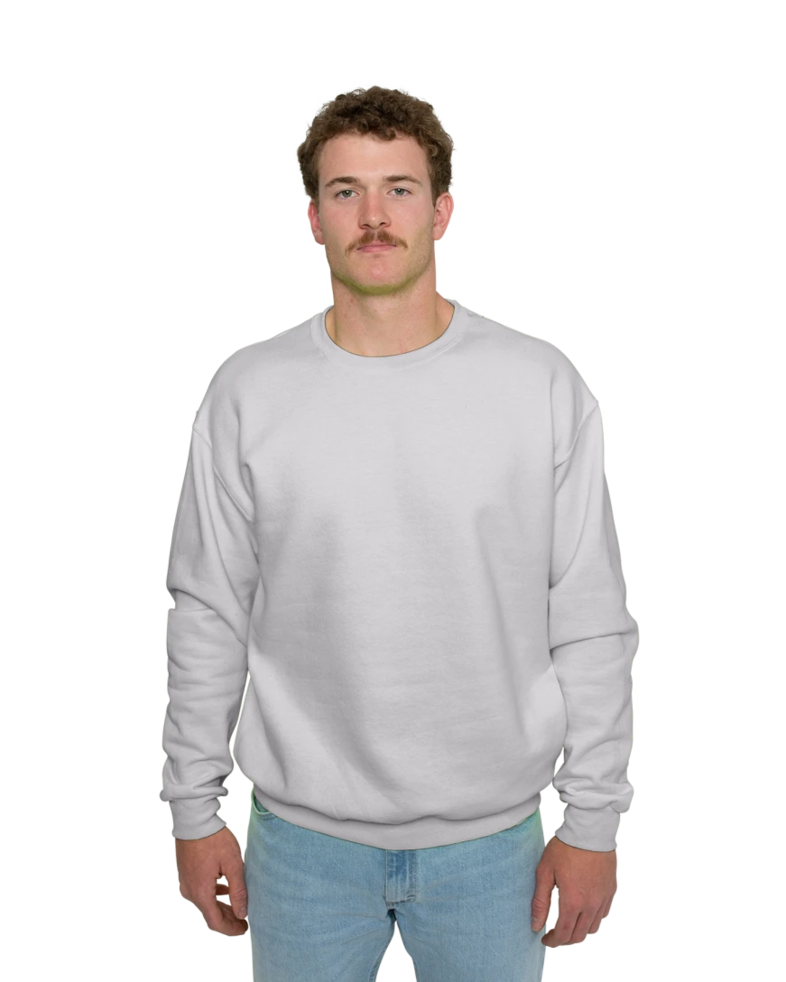 Image of a model wearing a 4662 Jerzees Super Sweats 50/50 Crew
