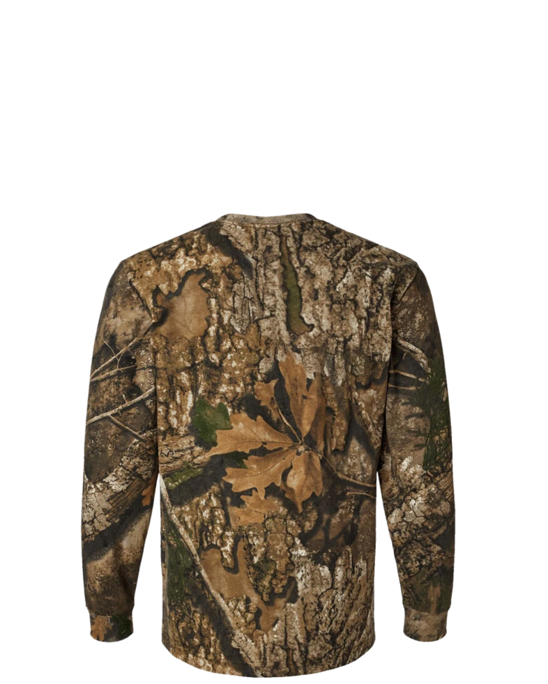 Image of a model wearing a 3981 Code V Realtree Camouflage Long Sleeve T-Shirt