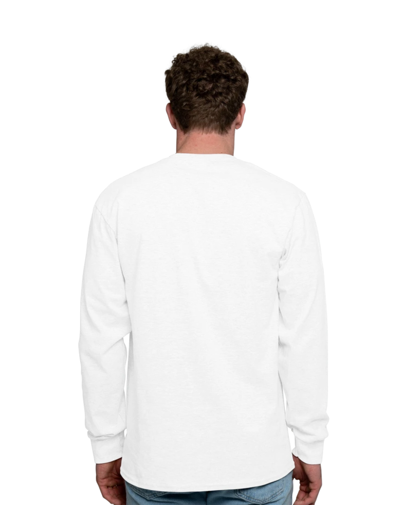 Image of a model wearing a PC61LS Port & Company Long Sleeve