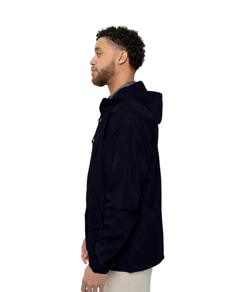 Image of a model wearing a EXP54LWZ Independent Trading Co. Unisex Lightweight Windbreaker Full-Zip Jacket