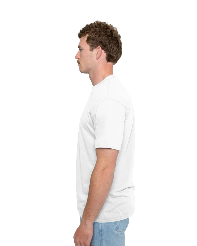 Image of a model wearing a 42000 Gildan Core Performance Tee