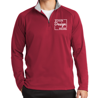 Custom Athletic Apparel:  F243 Sport-Tek Sport-Wick Fleece 1/4-Zip Pullover