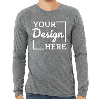 Custom Featured Brands:  3513 Bella + Canvas Unisex Triblend Long Sleeve Tee