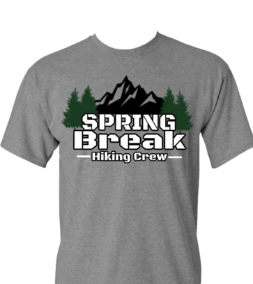 Spring Break mountain design idea