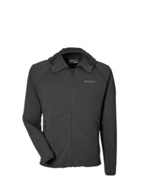 Image of a model wearing M15383 Marmot Men's Leconte Full-Zip Hooded Jacket