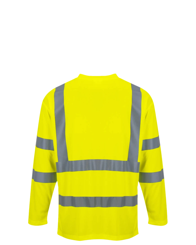 Image of a model wearing a S278 Portwest Cotton Comfort Long Sleeve T-Shirt