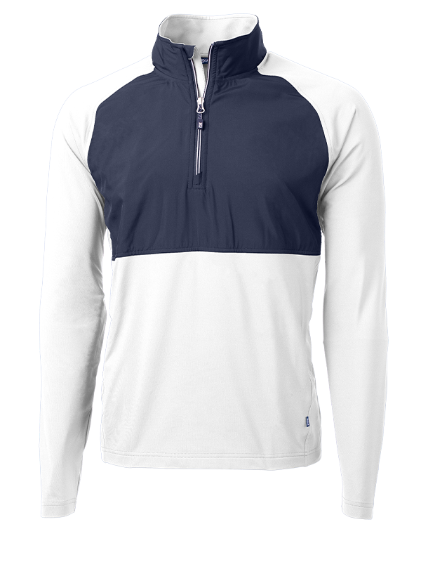 MCC00034 Cutter & Buck Adapt Eco Knit Hybrid Recycled Mens Quarter Zip
