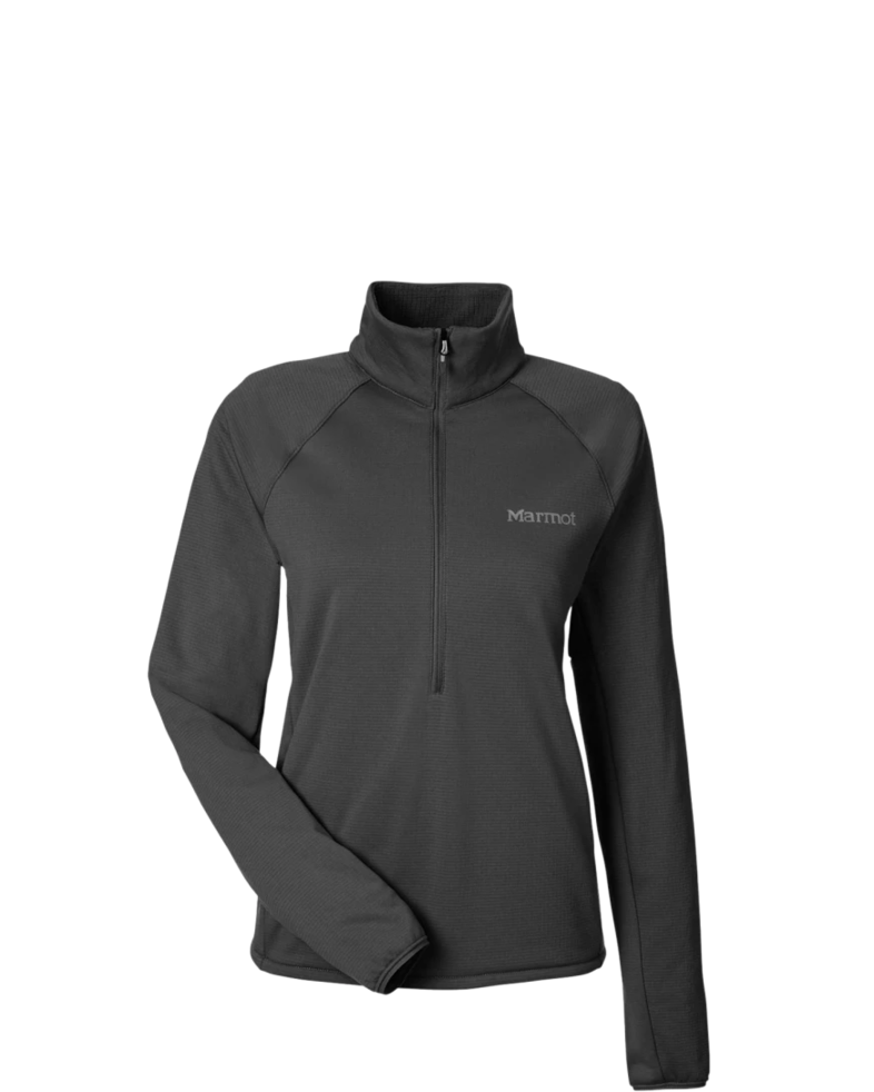 Image of a model wearing a M15391 Marmot Ladies' Leconte Half-Zip