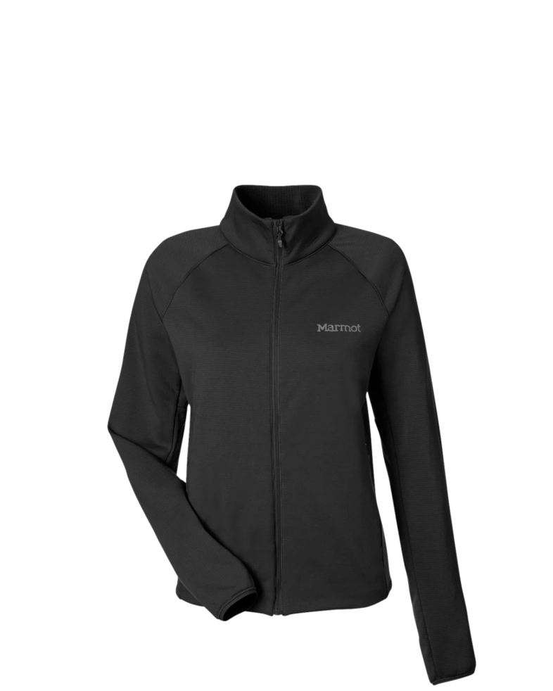 Image of a model wearing a M15392 Marmot Ladies' Leconte Fleece Jacket