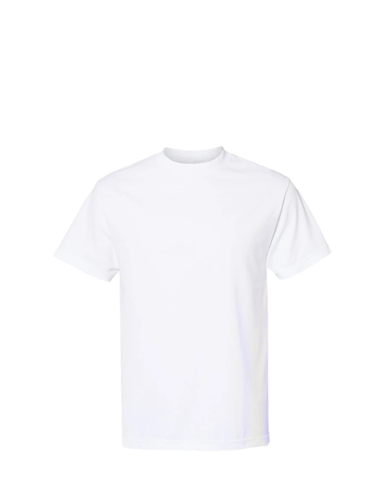 Image of a model wearing a 1301 American Apparel Unisex Heavyweight Cotton Tee