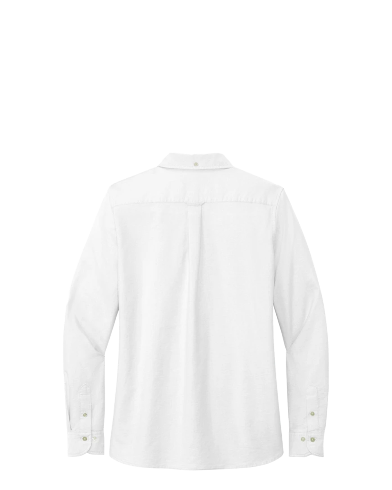 Image of a model wearing a BB18005 Brooks Brothers® Women’s Casual Oxford Cloth Shirt