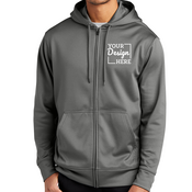 ST238 Sport-Tek Sport-Wick Fleece Full-Zip Hooded Jacket