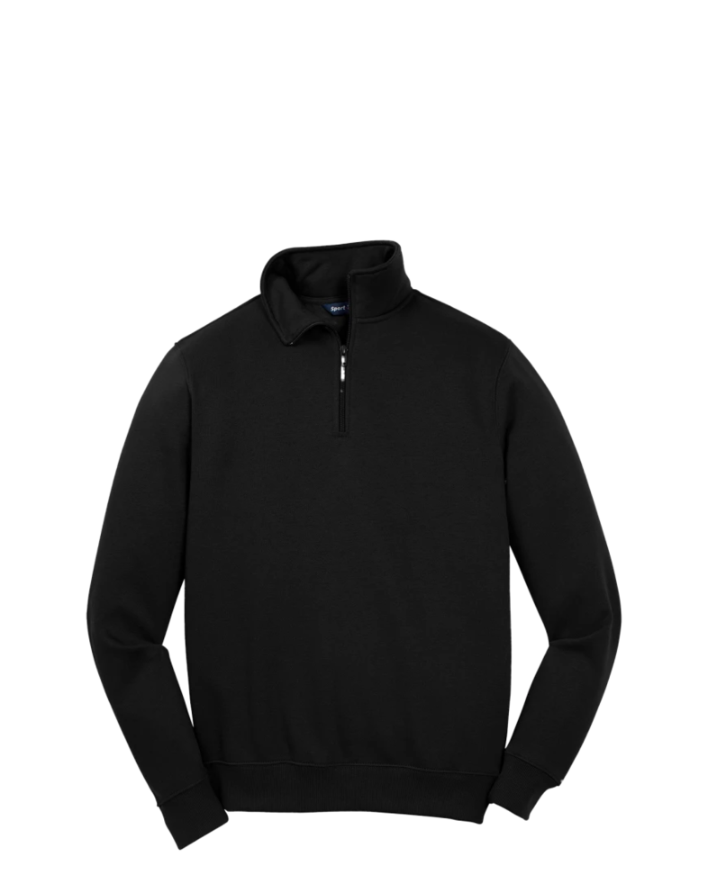 Image of a model wearing a ST253 Sport-Tek 1/4 Zip Sweatshirt