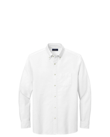 Model wearing a BB18004 Brooks Brothers® Casual Oxford Cloth Shirt