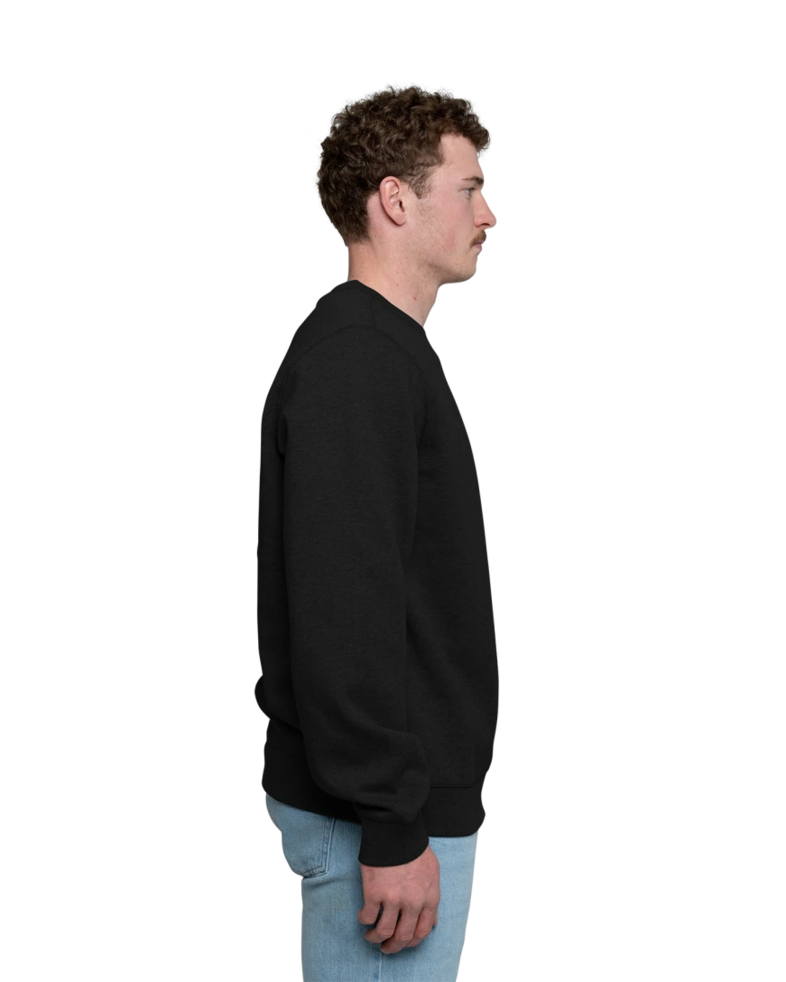 Image of a model wearing a ST266 Sport-Tek Crewneck Sweatshirt