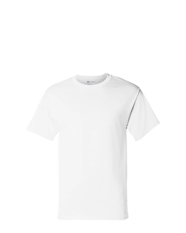 Image of a model wearing a T425 Champion Heritage 6-Oz. Jersey Tee