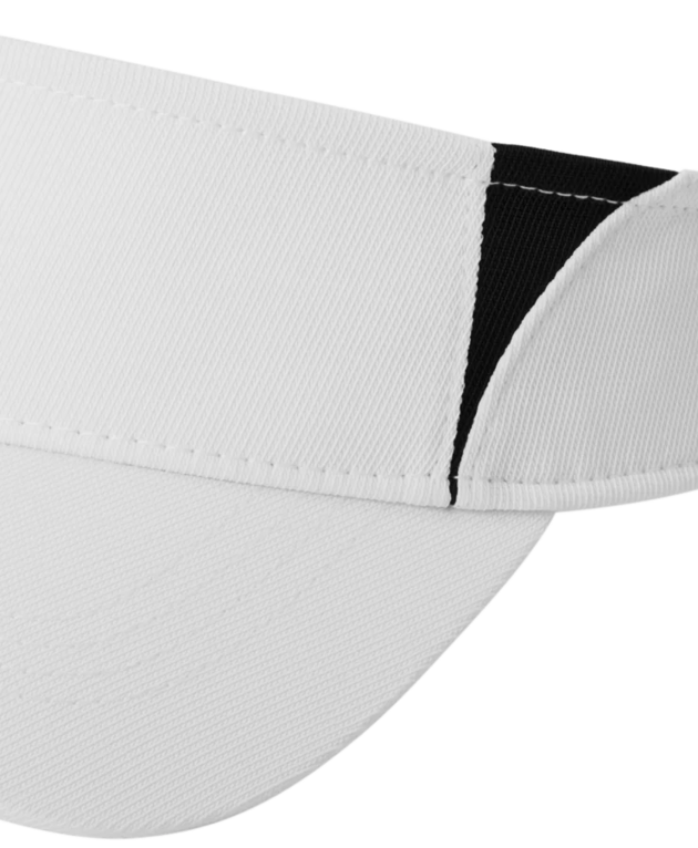 Closeup of a STC13 Sport-Tek Dry Zone Colorblock Visor