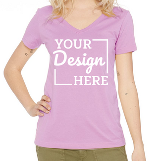 Custom Featured Brands:  Next Level 1540 Ladies Ideal V-Neck T-Shirt