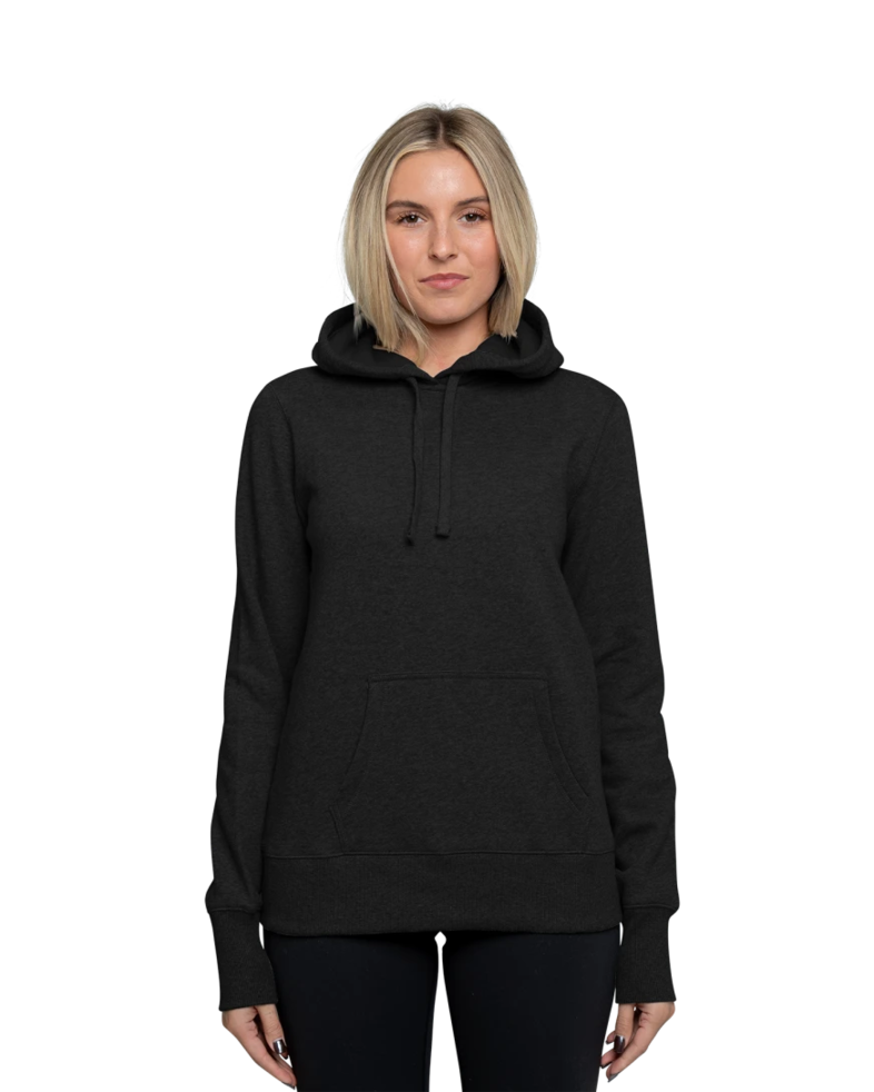 Image of a model wearing a LST254 Sport-Tek Ladies Pullover Hooded Sweatshirt