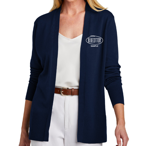 BB18403 Brooks Brothers® Women’s Cotton Stretch Long Cardigan Sweater